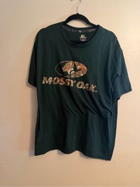 Mossy Oak Dark Green Short-Sleeve Logo Tee
